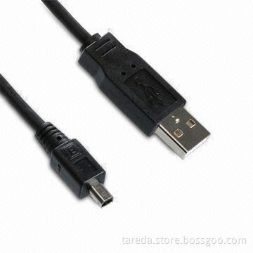 USB Cables in AM to Micro B Type, OEM Orders are Welcome, Support Speed up to 480Mbps